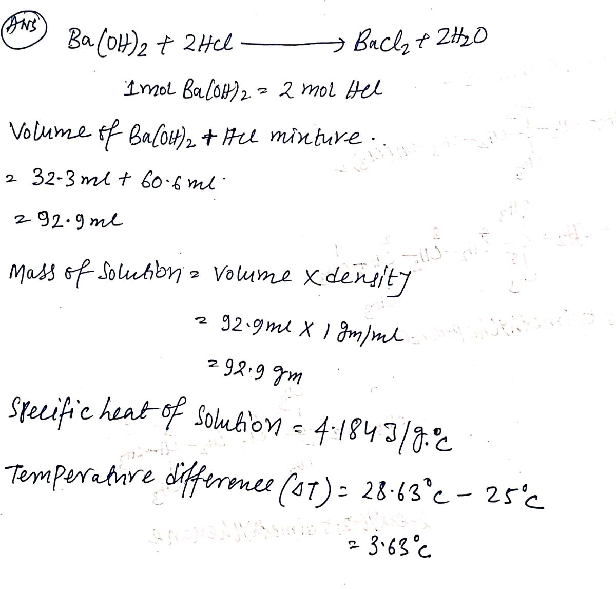 Chemistry homework question answer, step 1, image 1